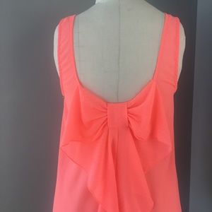 MIAMI tank, cute back bow detail